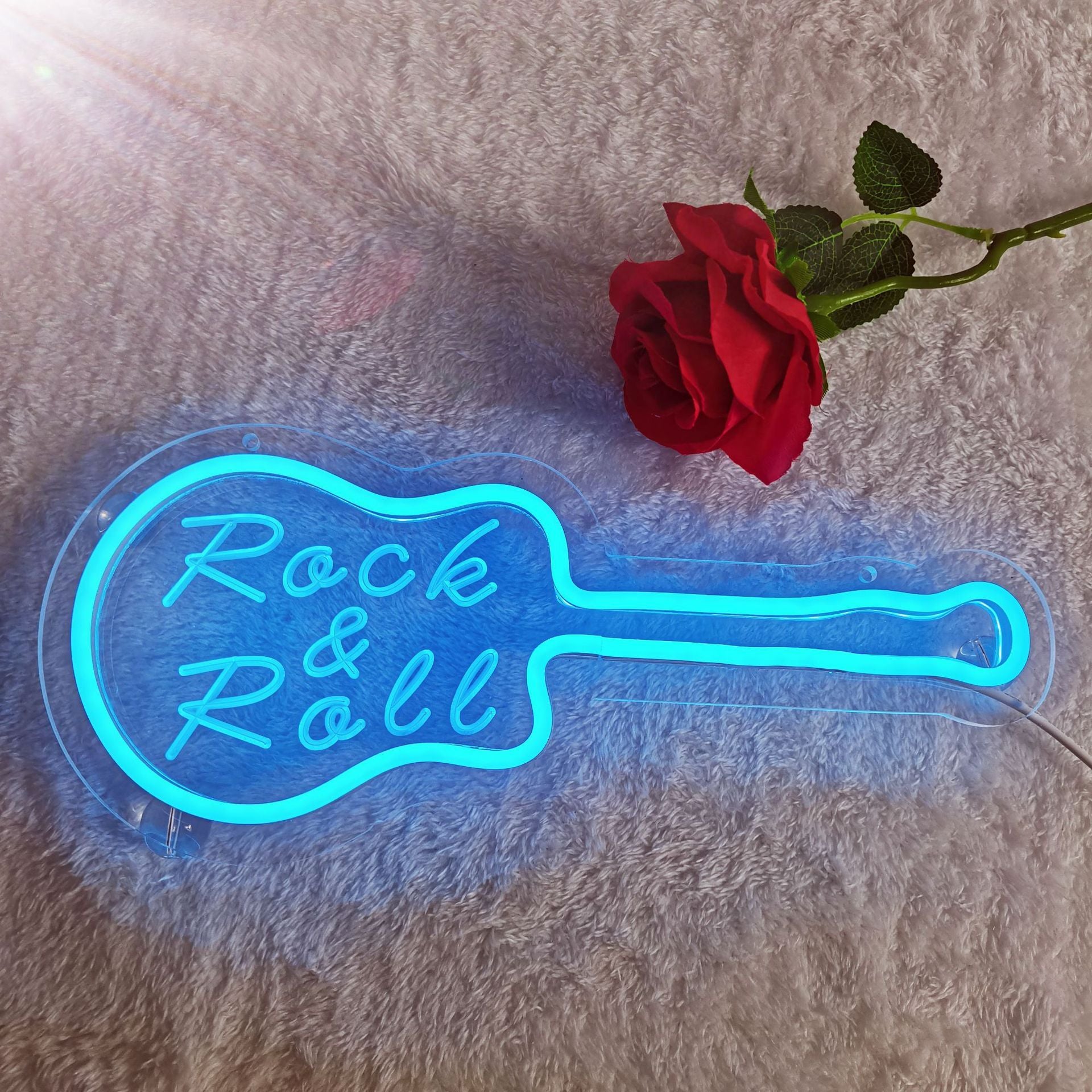 Amazon New Product Diamond Shaped Night Light Creative Birthday Gift Decoration Moon Neon Light