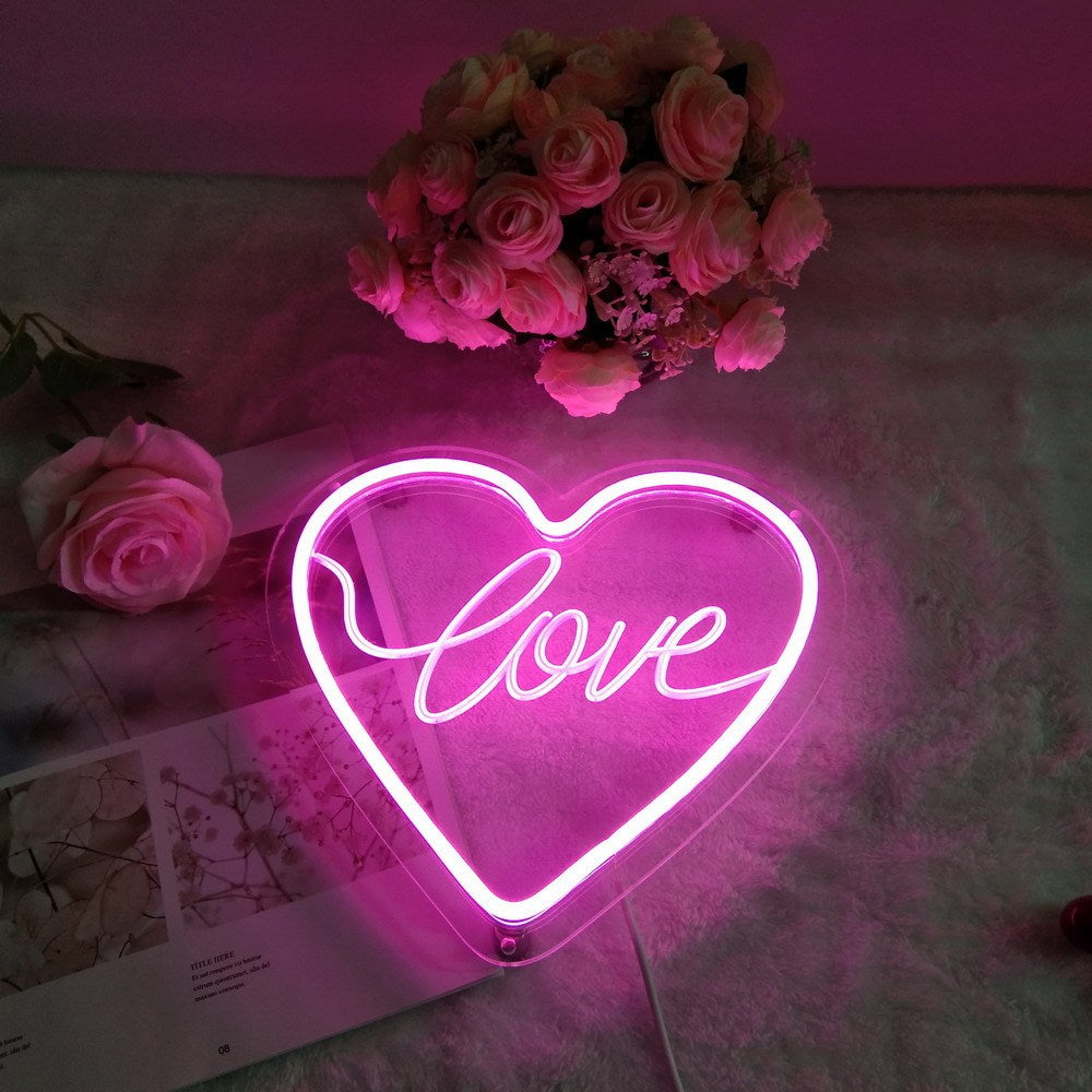 Amazon New Product Diamond Shaped Night Light Creative Birthday Gift Decoration Moon Neon Light